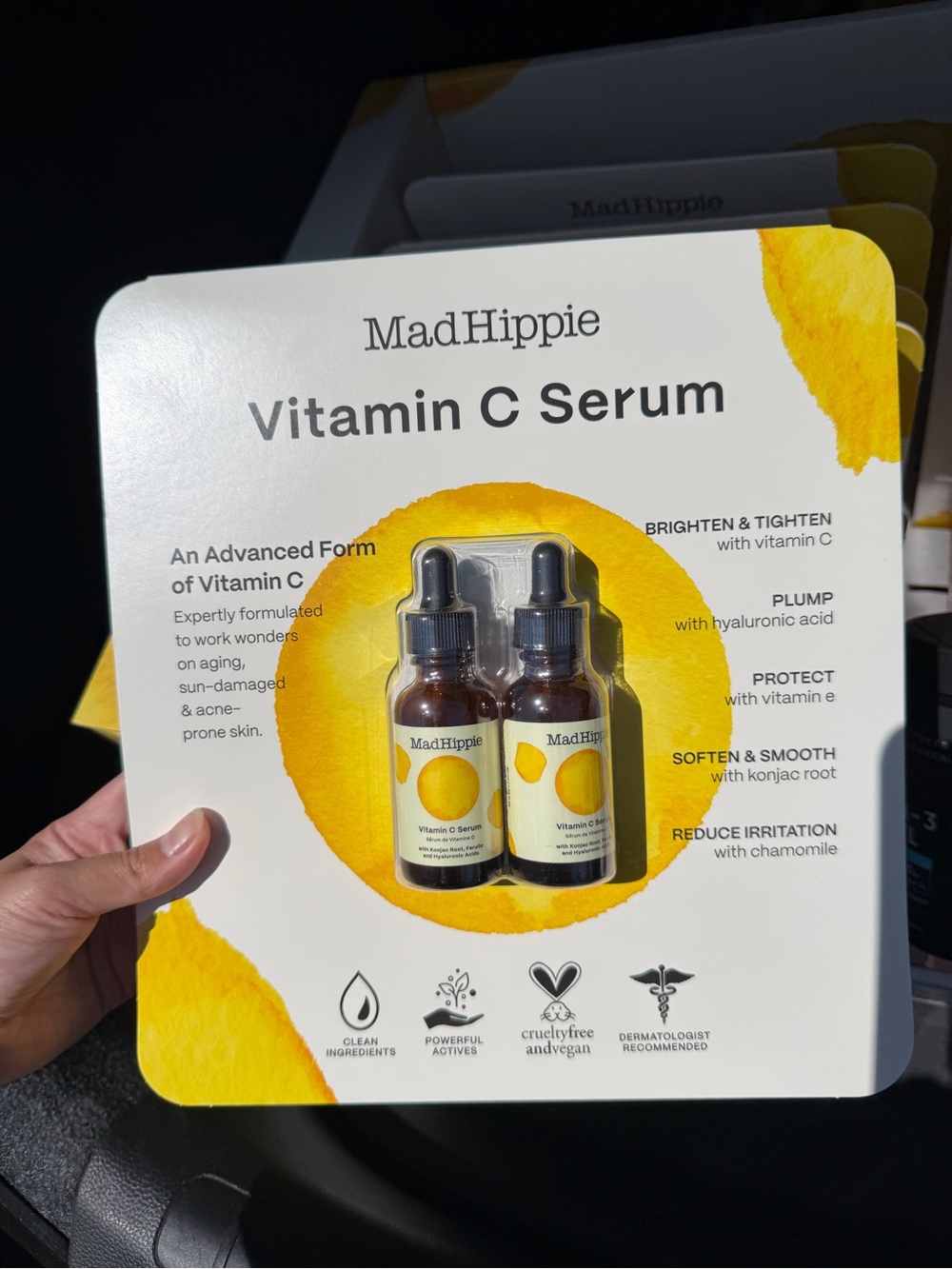 Mad Hippie Vitamin C Serum, Brightening Anti-Aging Skin Care (Pack of 2)